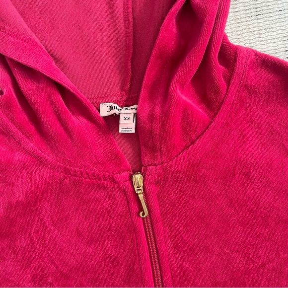 Juicy couture velvet zip up sweater - Picture 2 of 7